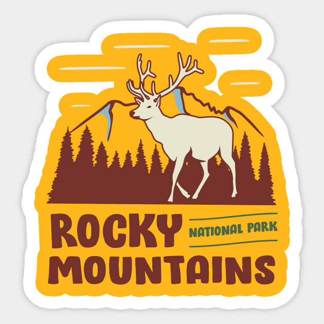 Rocky Mountains National Park Sticker by Terrybogard97